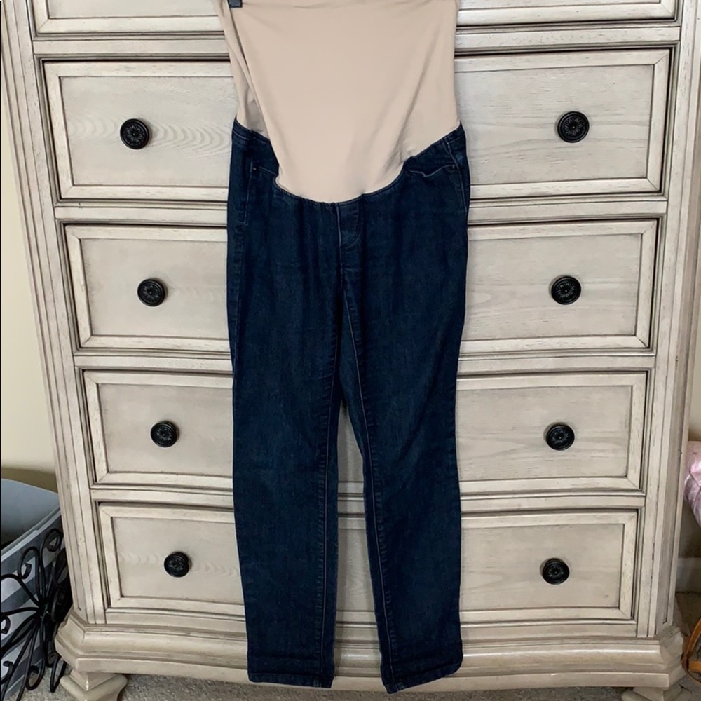 Loft full panel maternity skinny jean 4 petite